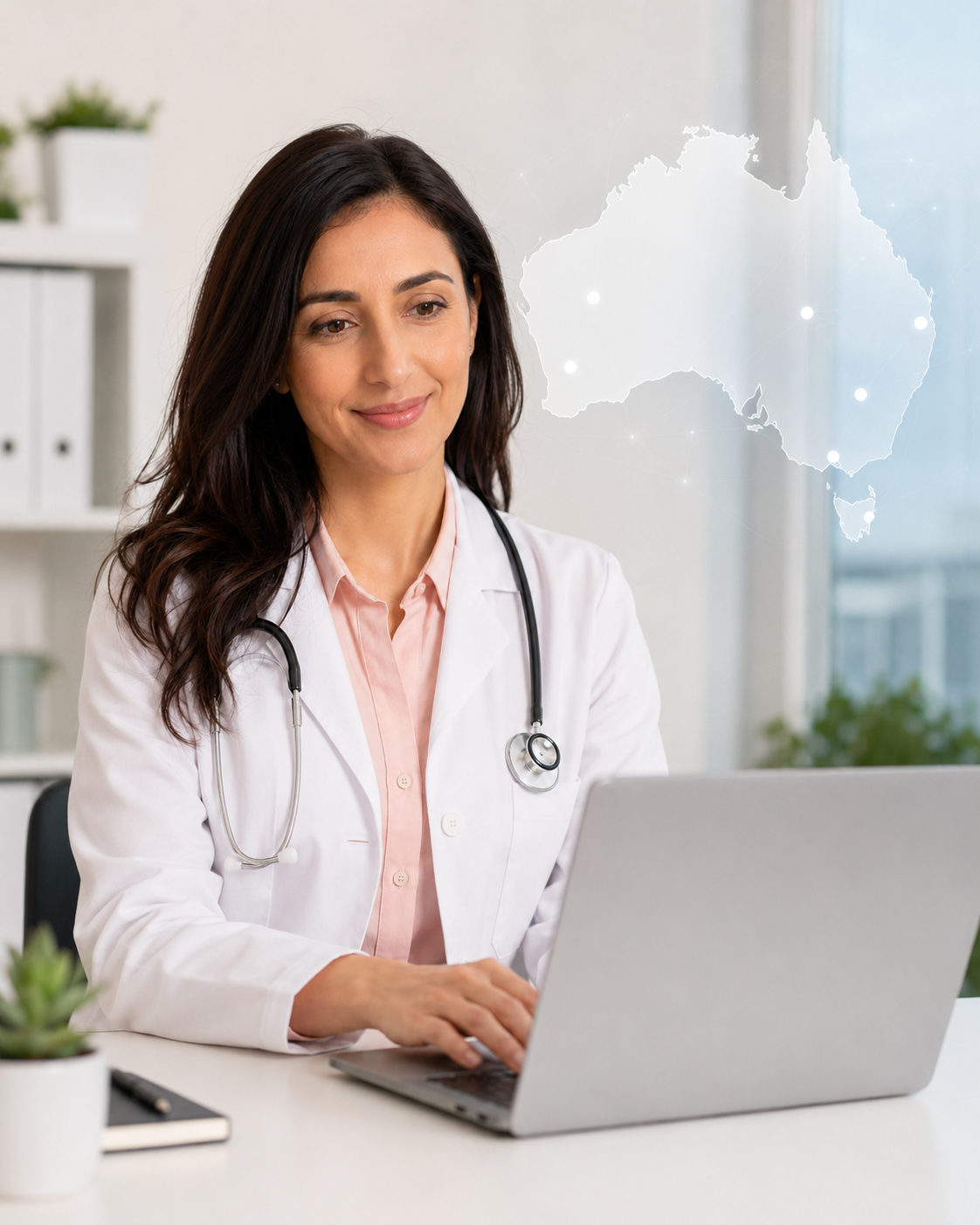 Australian map showing virtual care coverage